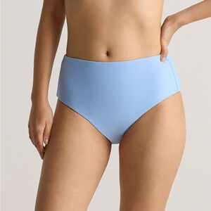 Quince Light Blue Sky High-Waisted Bikini Bottom